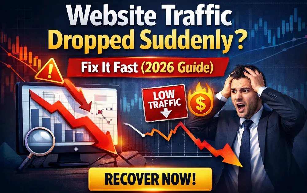Website Traffic Dropped Suddenly? Fix It Fast (2026 Guide)
